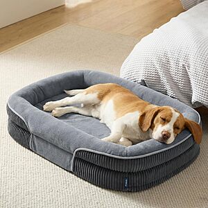 Prime: ArcticMax 360° Bolster Orthopedic Dog Bed w/ Washable Cover (various) from $22.80 + Free S&H