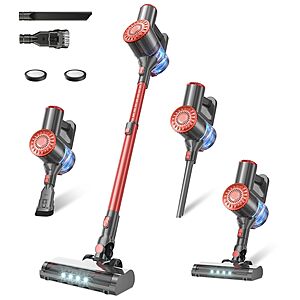 Tipdiy U9 Cordless 45KPA Vacuum Cleaner (Bright Red) $44 + Free S&H