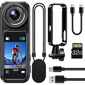 Prime Members: BOBLOV W2 1080p Mini Body Camera w/ 1.47" Touchscreen & 180° Rotating Lens $27.99 + Free Shipping