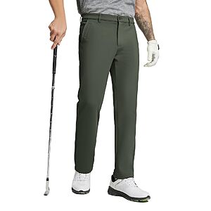 M MAELREG Men's Water-Resistant Fleece-Lined Stretch Winter Golf Pants w/ 5 Pockets (30W-42W, Various Lengths & Colors) from $22.76 + Free Shipping w/ Prime or on $35+