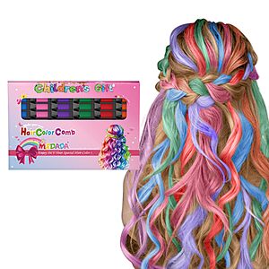 6-Count Washable Temporary Hair Chalk Combs