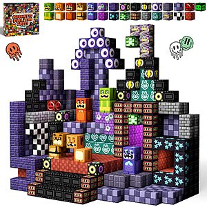 [Prime] 100-Piece idoot Monster STEM Magnetic Building Block Set (Bear or Ember) $7.99 + Free Shipping