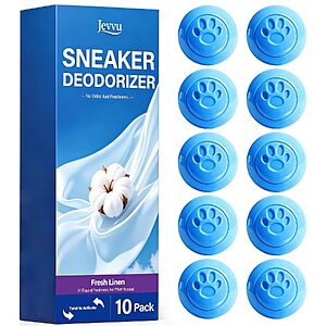[Prime] 10-Count Jevvu Adjustable Odor Eliminator Shoe Deodorizer Balls (Fresh Linen) $2.79 + Free Shipping