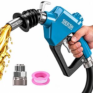Prime: SEESII 3/4" NPT Automatic Fuel Nozzle w/ Auto Shut-Off & 16 GPM Max Flow $21.35 + Free S&H