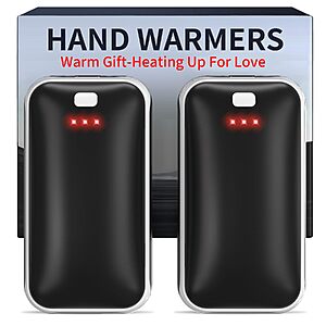 2-ct Lerat Rechargeable Electric Hand Warmers w/ 3 Heat Settings & USB-C Charging