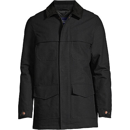 Lands' End Men's Long Work Jacket (XL, Black) $27.98 + Free Shipping