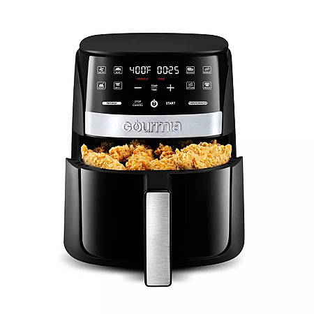 3-Quart Gourmia Digital Window Air Fryer w/ 8 Presets & Guided Cooking (Black/Stainless Steel) $24.99 + Free Shipping w/ Target 360, Circle Card, or on $35+