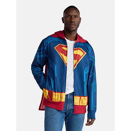 Men's Cosplay Costume Hoodie (S-3XL): Superman, Bluey, Spider-Man, & More $12.49 + Free S&H w/ Walmart+ or on $35+
