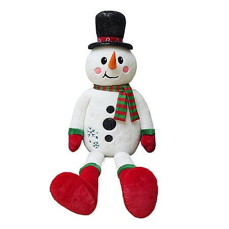 34.5" Holiday Time Jumbo Snowman Christmas Plush $3.83 + Free S&H w/ Walmart+ or on $35+