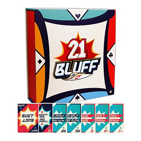21 Bluff The Ultimate Bluffing & Strategy Card Game $2.49 + Free Shipping w/ Prime or on $35+