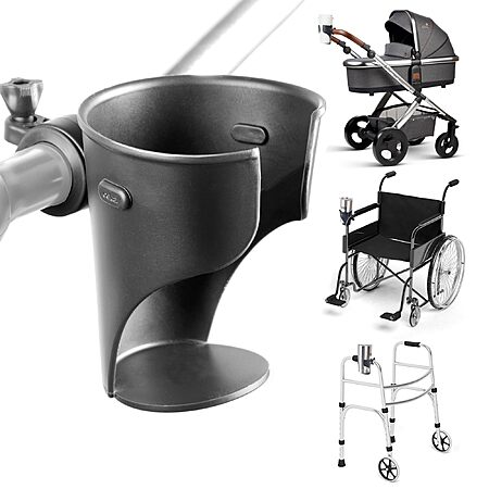 Delta Cycle Grande Expanding Beverage Holder for Bikes, Strollers, & More (Black) $3.70 + Free Shipping w/ Prime or on $35+