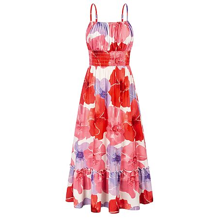 GRACE KARIN Women's Smocked Floral Maxi Sundress w/ Pockets (S-XXL, Various Colors/Prints) from $18.99 + Free Shipping w/ Prime or on $35+
