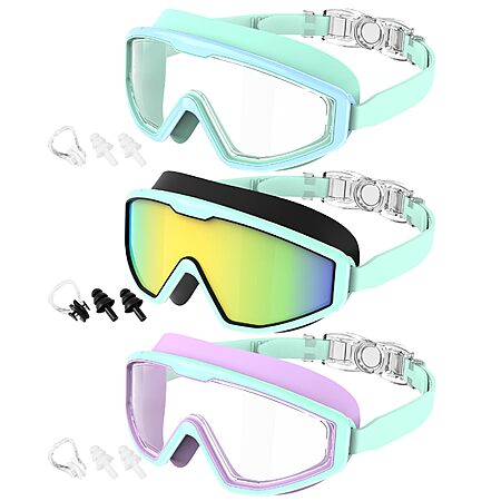 3-Count CIFOYA Kids' Swim Goggles w/ Anti-Fog UV-Protective Lenses (Various Colors) from $11.49 ​($3.83 each) + Free Shipping w/ Prime or on $35+