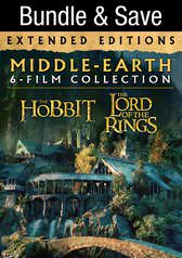 Lord of the Rings and Hobbit Trilogies (6 Movies) Extended Editions UHD for $37.99 on Vudu