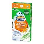 Scrubbing Bubbles Fresh Brush Toilet Cleaning System Starter Kit with 4 Refills for $4.73 w/ S&amp;S