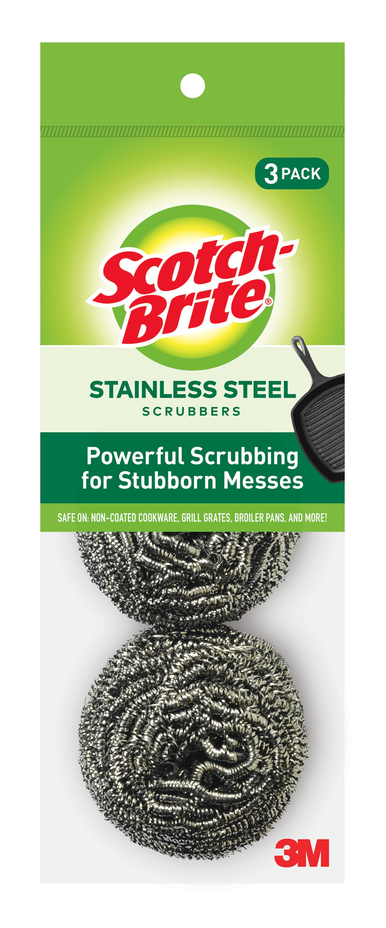 3-Pack Scotch-Brite Stainless Steel Scrubbers for $1.76 w/ S&S