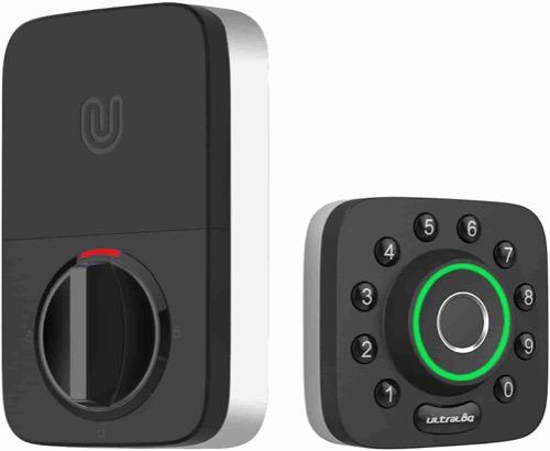 ULTRALOQ Smart Lock U-Bolt Pro + Bridge WiFi Adaptor, 6-in-1 Keyless Entry Door Lock WiFi, Bluetooth, Fingerprint and Keypad, Smart Door Lock Front Door, ANSI Grade 1 Certifie $135