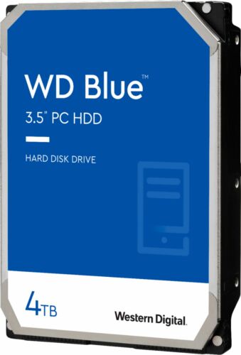 Western Digital 4TB WD Blue PC Hard Drive HDD - 5400 RPM, SATA 6 Gb/s, 256 MB Cache, 3.5" - WD40EZAZ