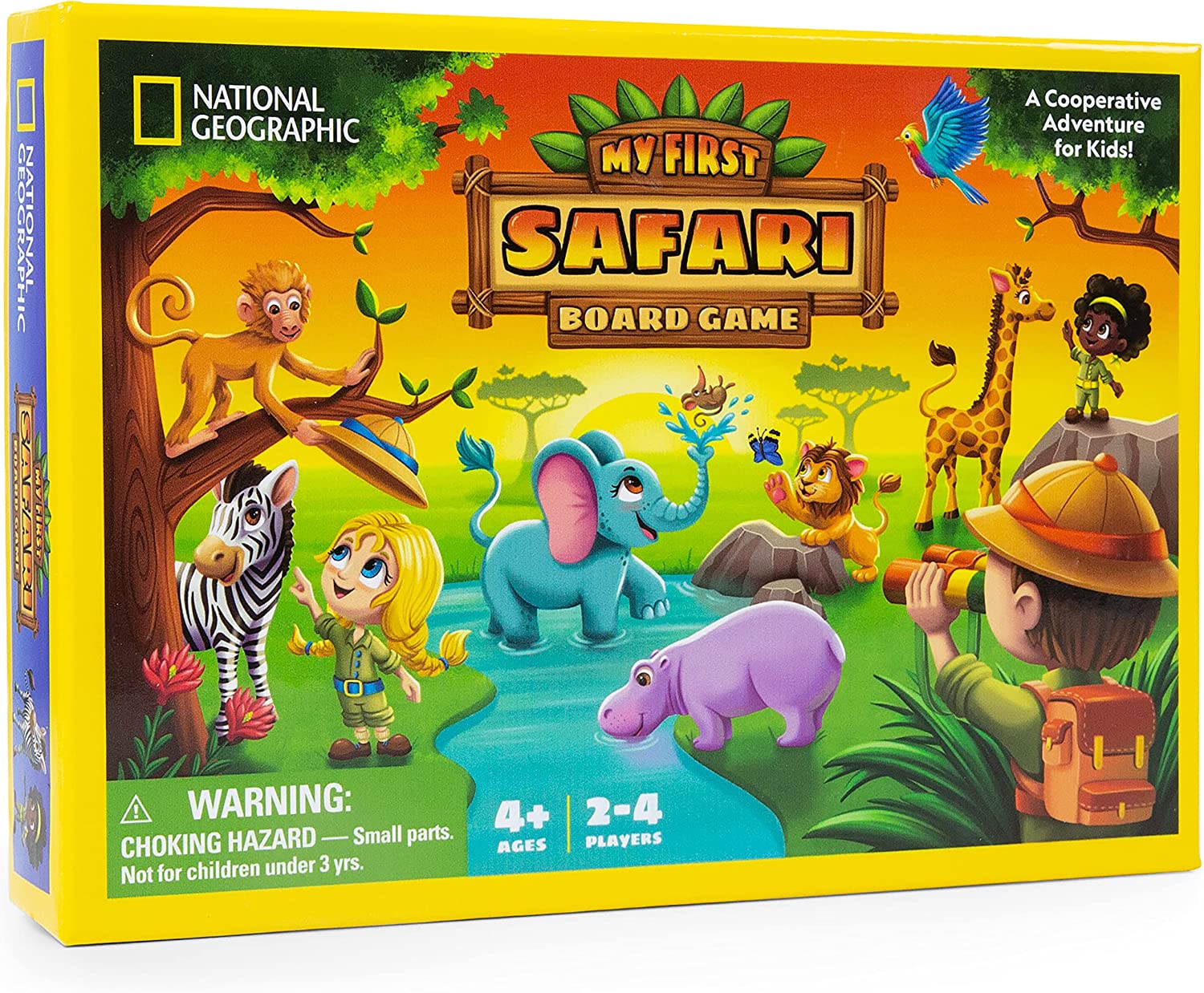 National Geographic My First Safari Collaborative Board Game 14 + Free