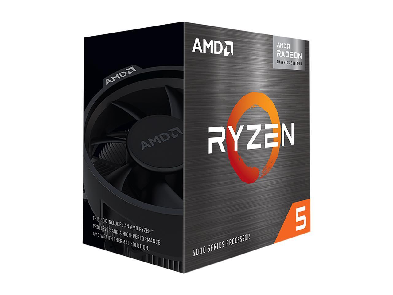 AMD Ryzen 5 5600G Desktop Processor w/ Radeon Graphics & Wraith Stealth Cooler $120 + Free Shipping