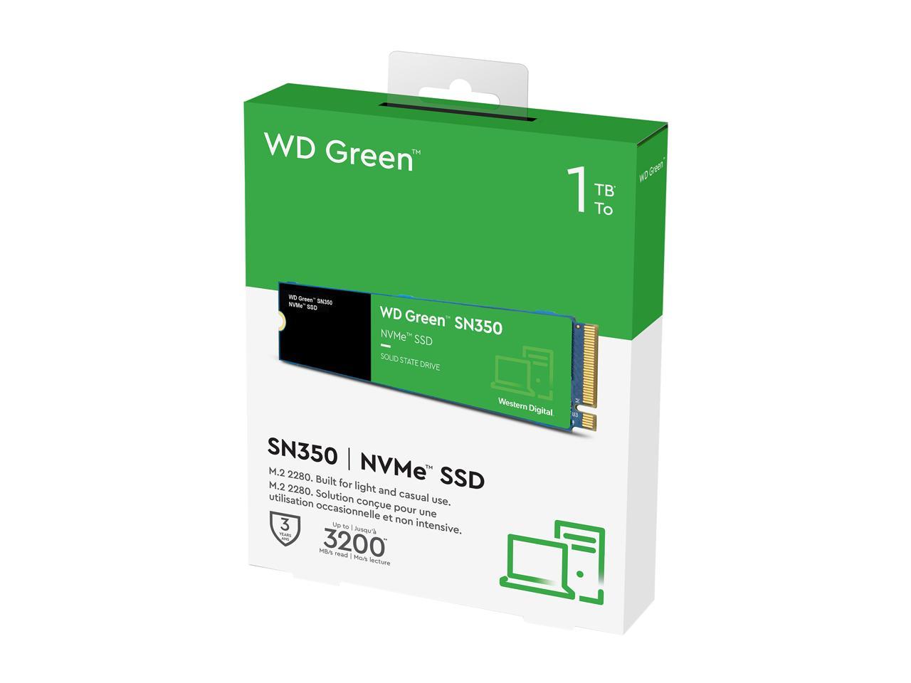 1TB Western Digital WD Green SN350 PCI-Express 3.0 x4 Internal SSD $38 + Free Shipping