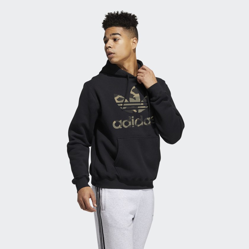 Adidas Men's Originals Camo Hoodie (Black, S/M/L) $17.85 + Free Shipping