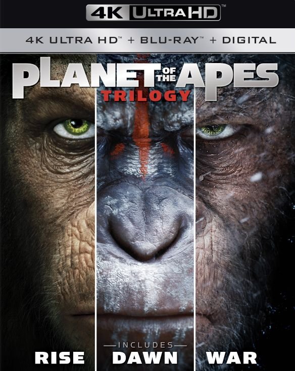 Planet of the Apes Trilogy (4K UHD + Blu-ray + Digital) $17 + Free Shipping w/ Prime or on $25+