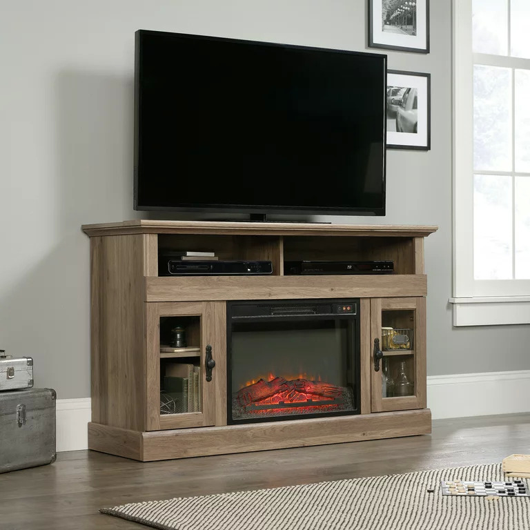 Sauder Barrister Lane Fireplace TV Stand for TVs up to 60" (Salt Oak Finish) $156.40 + Free Shipping