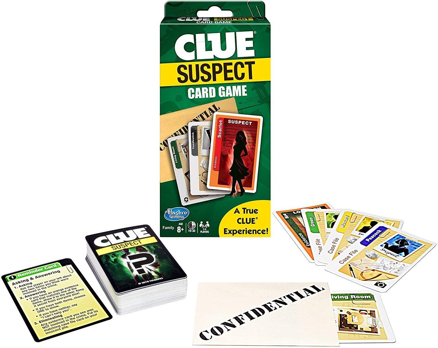 Clue Suspect Card Game $10.60 + Free Shipping w/ Prime or on $35+