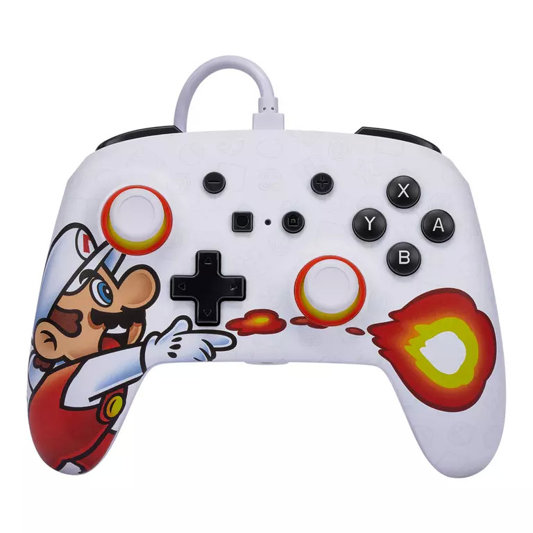 PowerA Enhanced Wired Controller for Nintendo Switch (Fireball Mario) $13.48 + Free Store Pickup at GameStop or Free Shipping on $79+