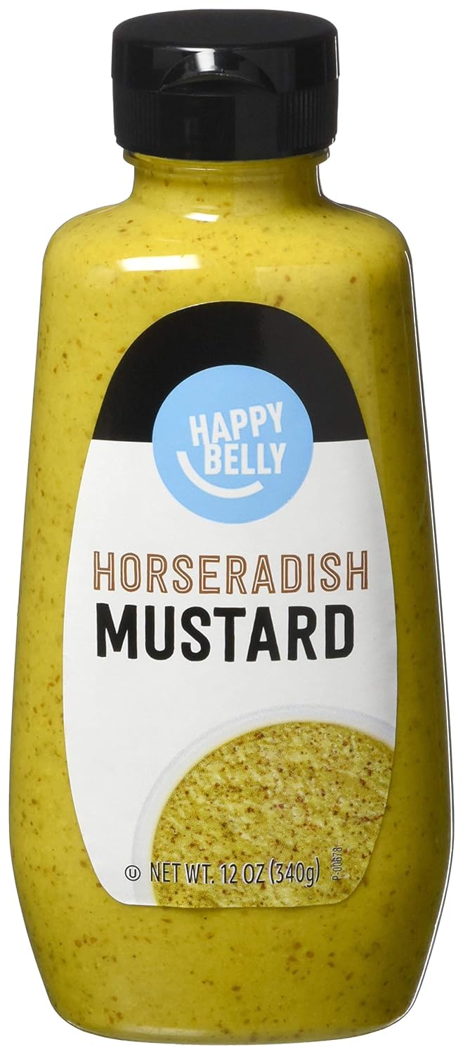 12-Oz Amazon Brand Happy Belly Horseradish Mustard $1.10 + Free Shipping w/ Prime or on $35+