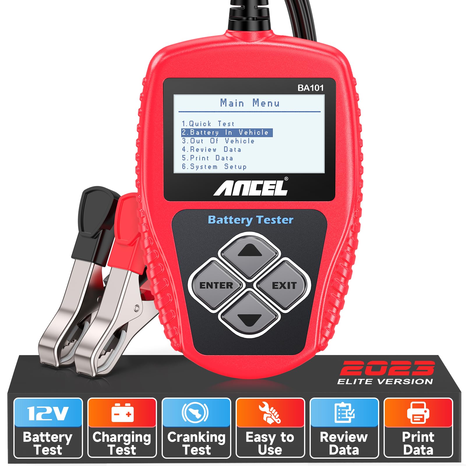 ANCEL BA101 12V Car Battery Tester $26 + Free Shipping w/ Prime or on $35+