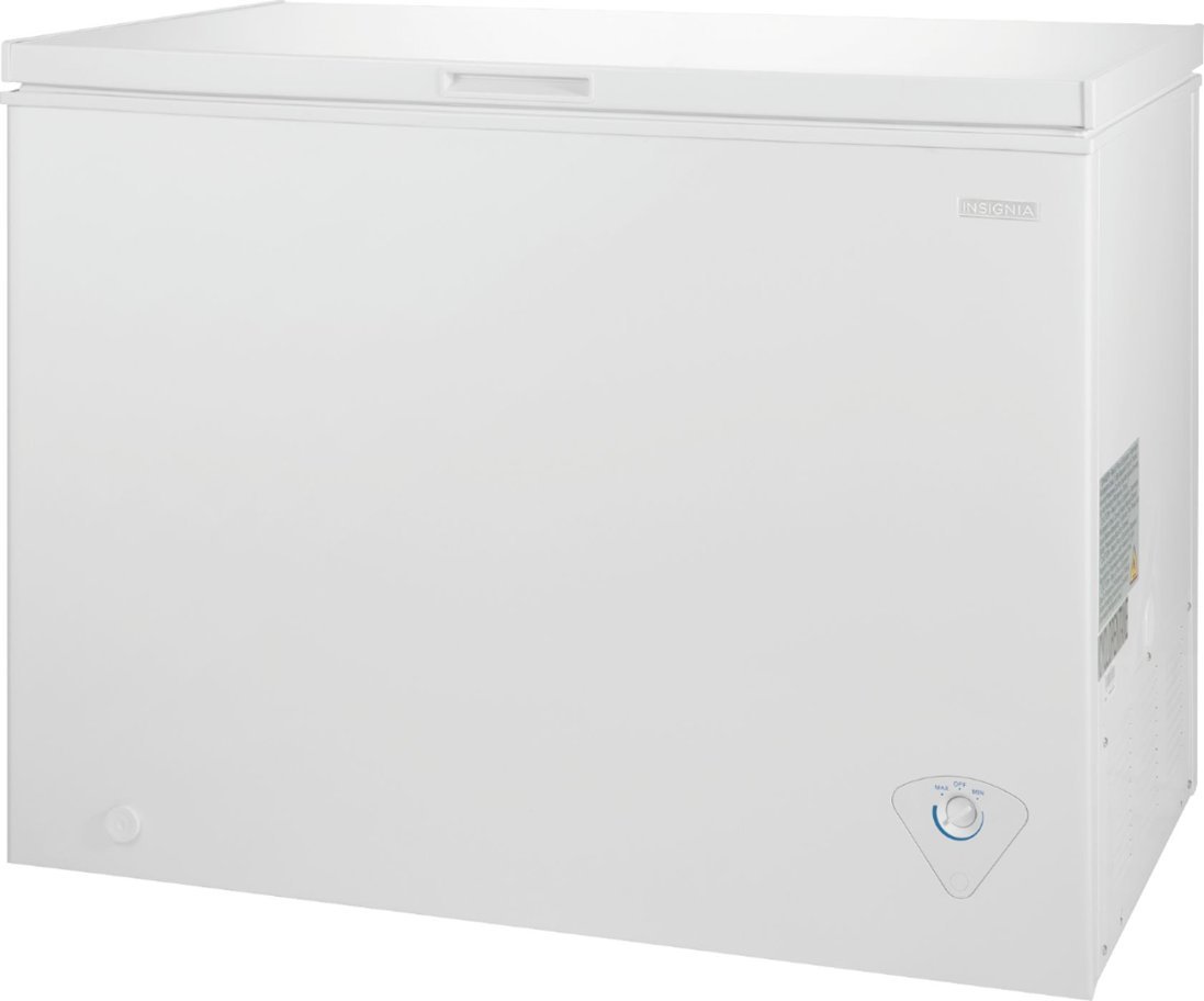 Insignia - 7 Cu. ft. Upright Freezer - White