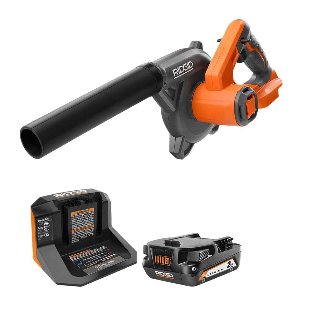 18V RIDGID Cordless Compact Jobsite Blower Kit w/ 2.0 Ah Battery & Charger $69 + Free Shipping
