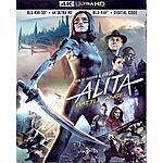 Alita: Battle Angel (2019) (4K Ultra HD + 3D + Blu-Ray + Digital) $8
