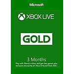 3-Month Xbox Live Gold Membership (Digital Code) $7.40
