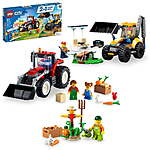330-Pc LEGO City Big Wheel Gift Set w/ Tractor &amp; Digger + Farm &amp; Scarecrow Pack $20 + Free Shipping w/ Walmart+ or on $35+