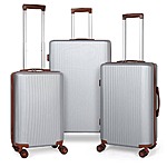 3-Piece Hikolayae Myrtle Springs Nested Hardside Luggage Set (Bright Silver &amp; Shiny Silver) $90 + Free Shipping