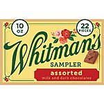 10-Oz 22-Piece Whitman's Sampler Mother's Day Assorted Chocolates (Milk &amp; Dark) $5.24 &amp; More + Free Shipping w/ Prime or on $35+