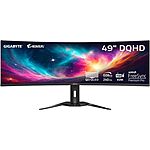 49&quot; GIGABYTE QD OLED DQHD 5120x1440 144Hz 0.03ms FreeSync Curved Gaming Monitor w/ AI Burn-In Prevention $1000 + Free Shipping