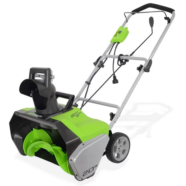 20" Greenworks 13-Amp Corded Electric Snow Thrower $68 + Free Shipping