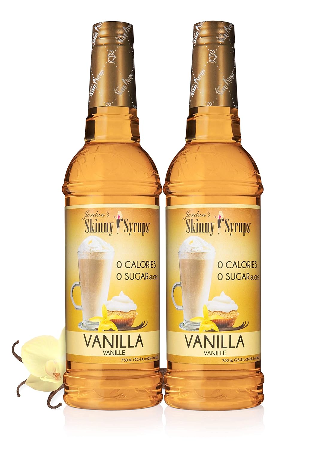 2-Pack 25.4-Oz Jordan's Skinny Mixes Sugar Free Coffee Syrup (Vanilla) $9.50 w/ S&S + Free Shipping w/ Prime or on $35+