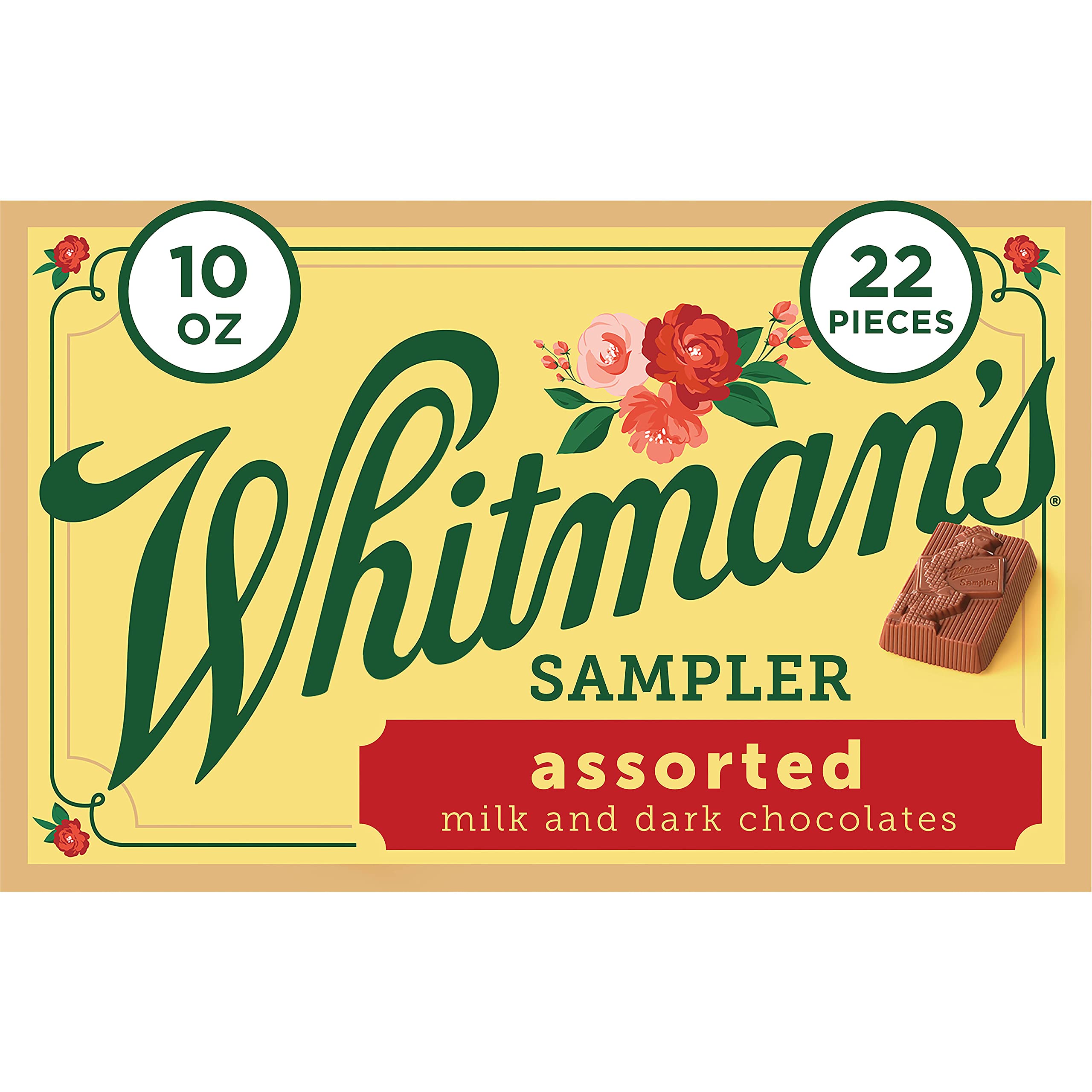 10-Oz 22-Piece Whitman's Sampler Mother's Day Assorted Chocolates (Milk & Dark) $5.24 & More + Free Shipping w/ Prime or on $35+