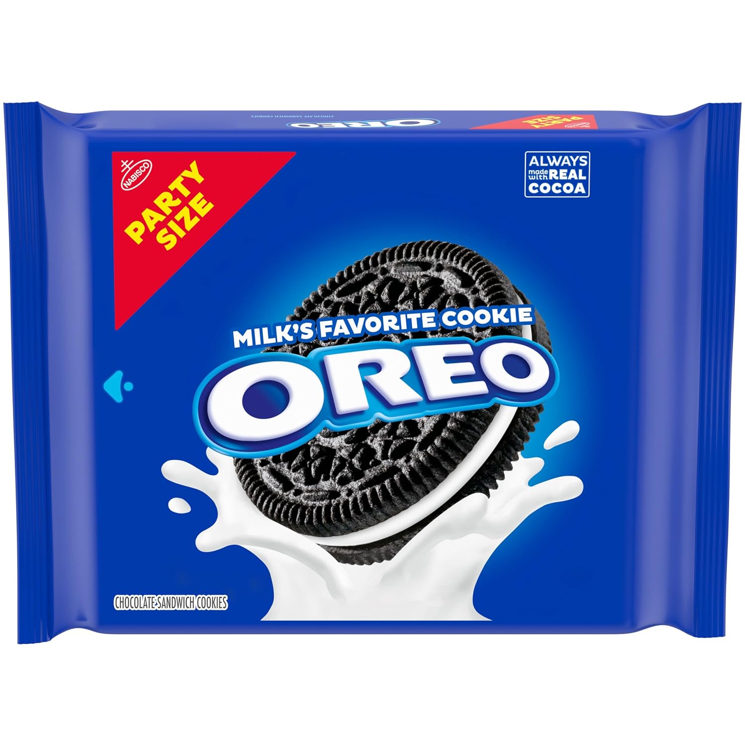 24.16-Oz OREO Party Size Chocolate Sandwich Cookies $3.84 w/ S&S + Free Shipping w/ Prime or on $35+