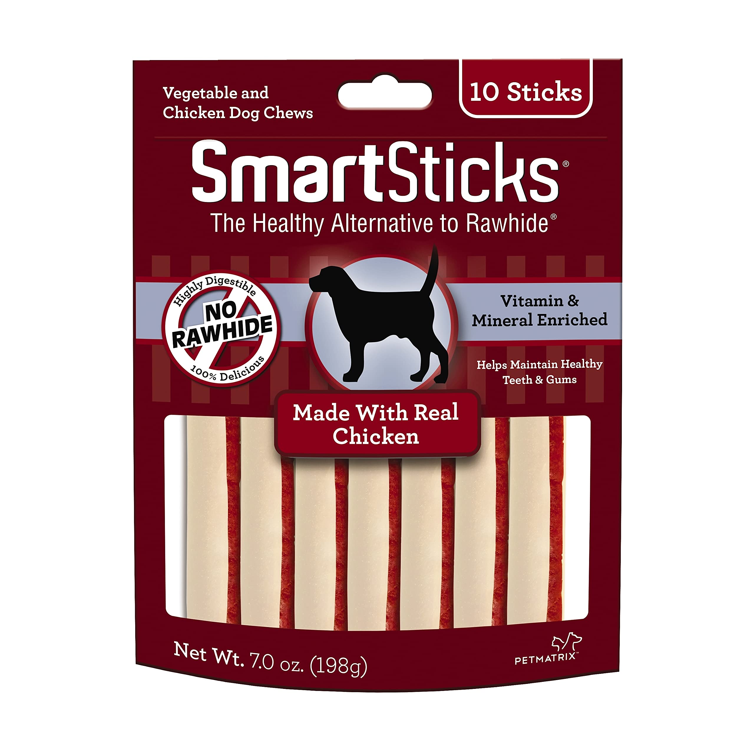 10-Count 7-Oz SmartSticks No Rawhide Dog Chews (Chicken) $4.53 w/ S&S + Free Shipping w/ Prime or on $35+