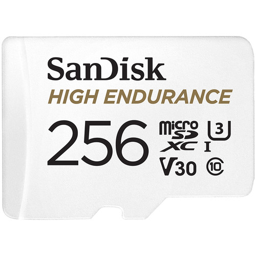 256GB SanDisk High Endurance U3 V30 UHS-I microSDXC Memory Card w/ Adapter $23 + Free Shipping