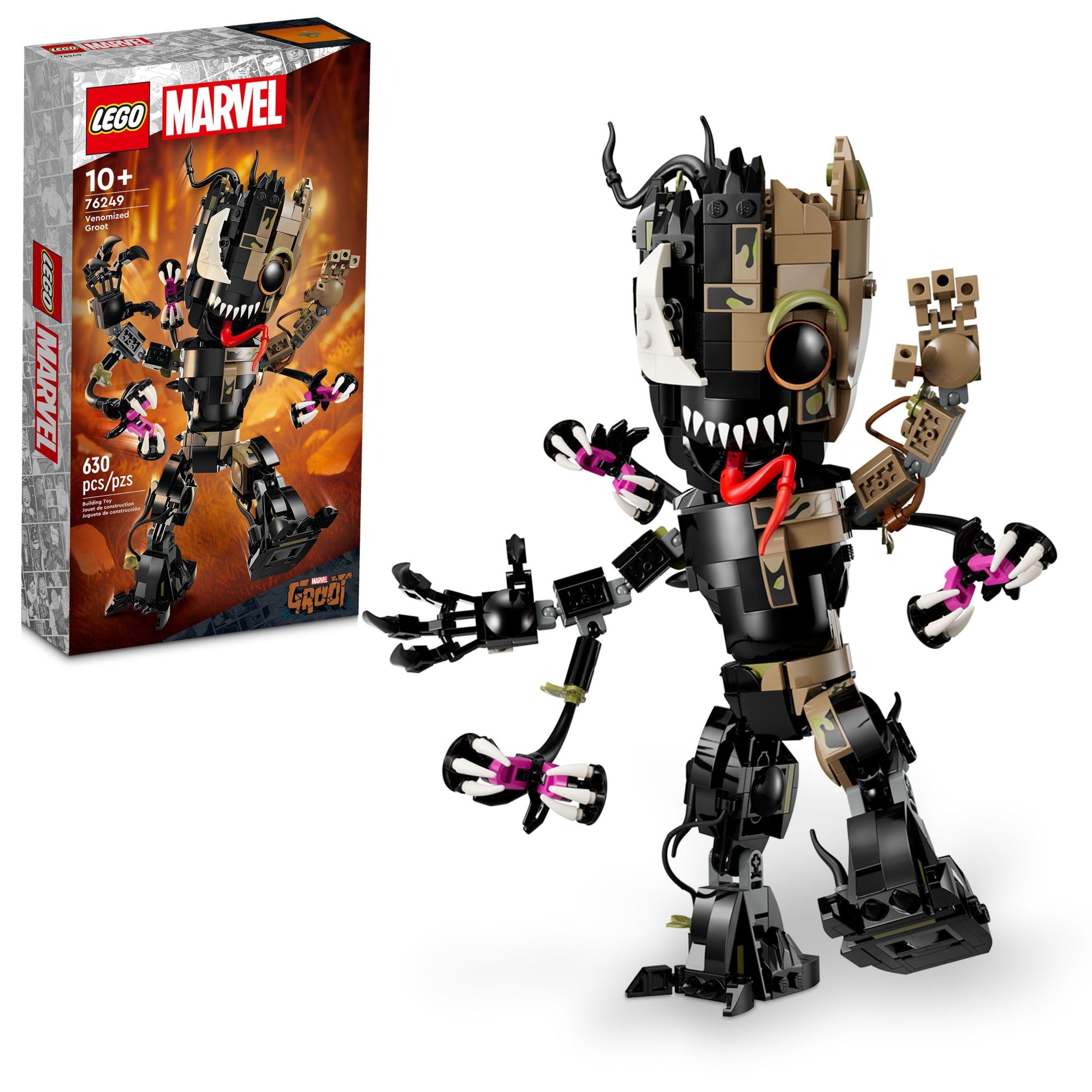 630-Piece LEGO Marvel Venomized Groot Transformable Building Set (76249) $40 + Free Shipping
