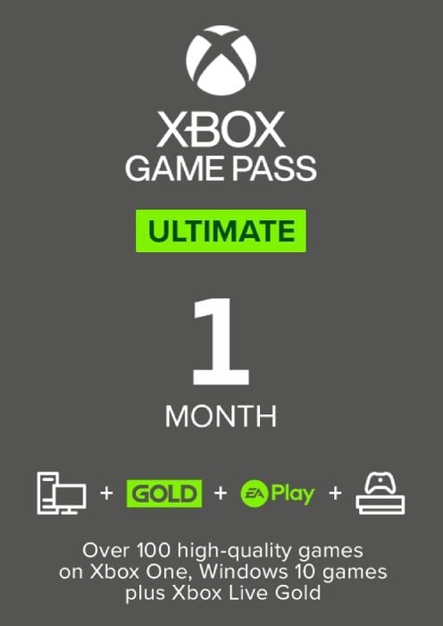 1-Month Xbox Game Pass Ultimate Membership (Digital Code) $10