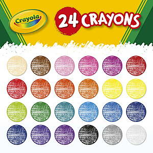 Crayola Colors of Kindness, Pack of 24 Crayons, 24 Count (Pack of 1),  Assorted
