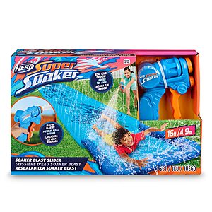 16' NERF Super Soaker Blast Water Slide w/ Extra Water Blaster $  9.50 + Free Shipping w/ Prime or on $  35+